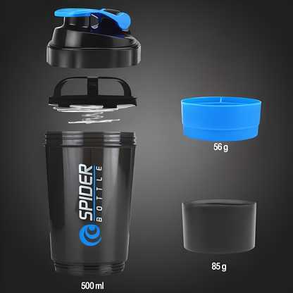 Spider Protein Shaker | Sipper Bottle | Gym Bottle (600 ml)